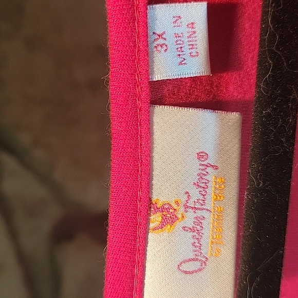 Quacker Factory Christmas Holly Leaves 3/4 Sleeve Size 3X - Picture 5 of 6